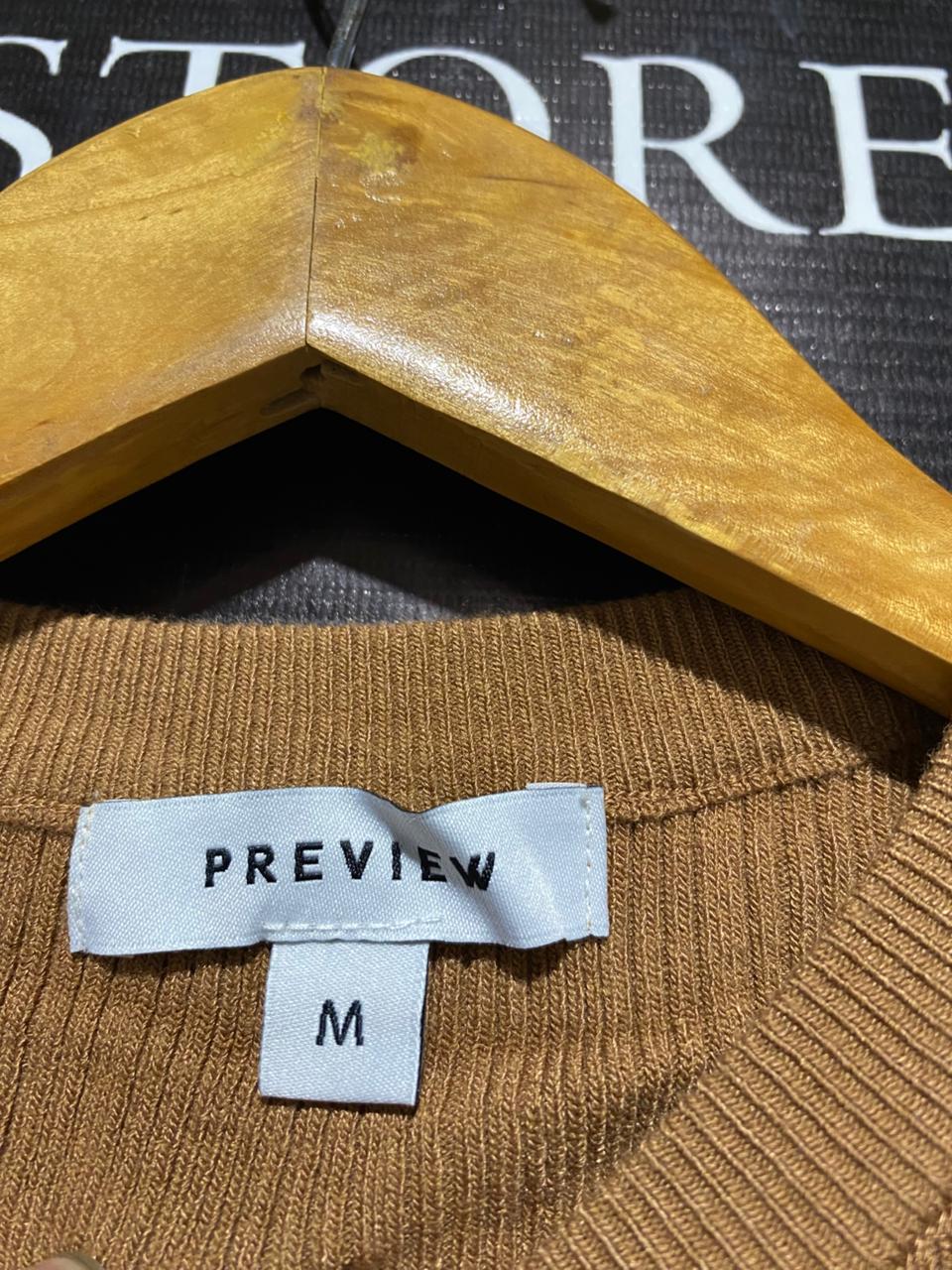 PREVIEW |M| BUST 11| Brown Ribbed Tank Top