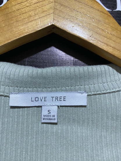 LOVE TREE |S| BUST 13| Bodycon mini dress with a polo style collar and V-neck opening