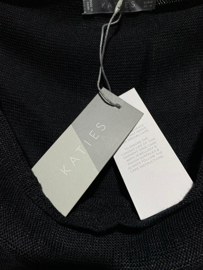 KATIES |M| BUST 18| Black Sleeveless Cowl Neck Top