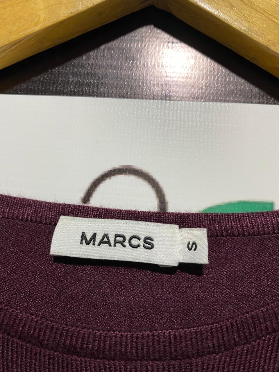 MARCS |S| BUST 17|  Maroon or Burgundy Knit Sweater
