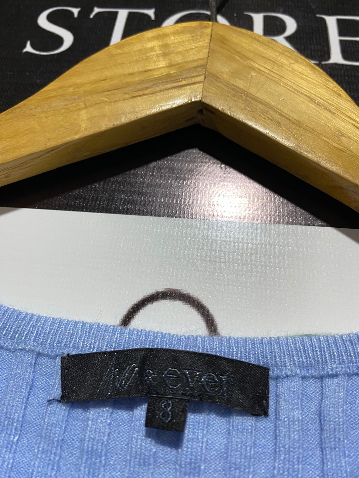 AVA & EVER |XS| BUST 12| Light blue RIbbed Knit Crop Top