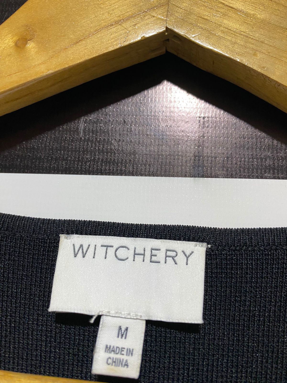 WITCHERY |M| BUST 17| Black Asymmetrical Zip Jacket