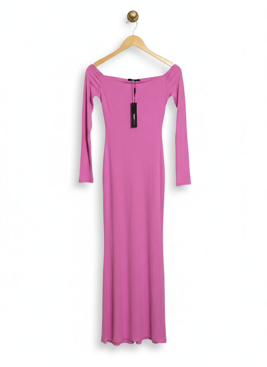 FASHION NOVA |M| BUST 13| Pink Off-The-Shoulder Dress