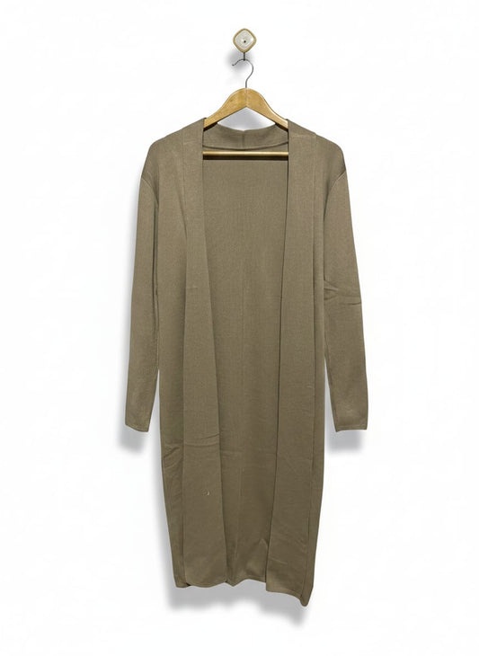 Long Open-Front Duster Cardigan |L| BUST 18|