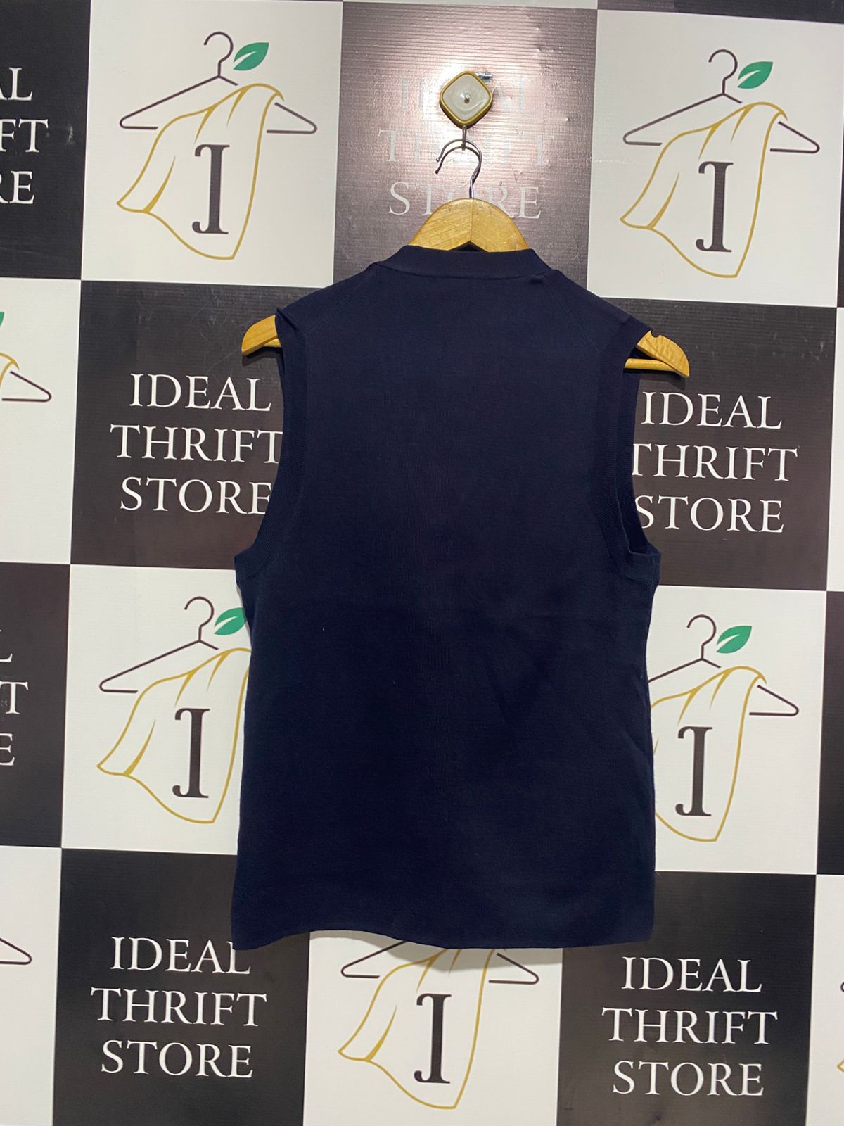 NNT |M| BUST 18| Navy Blue V-Neck Knit Vest