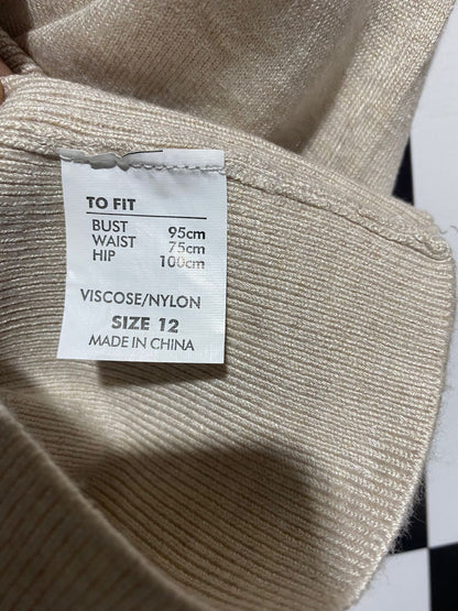 EXPRESSION |M| BUST 17| Beige Turtleneck Sweater