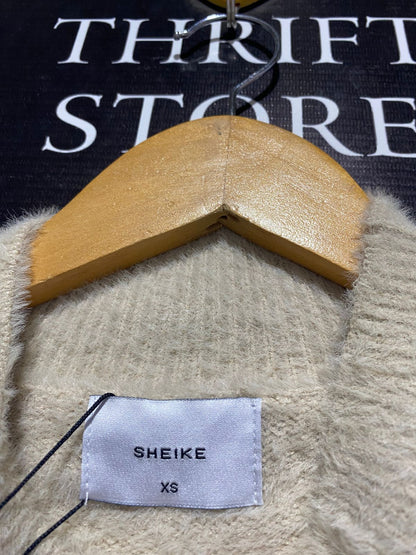 SHEIKE |XS| BUST 19| Beige Fuzzy or Fluffy Knit Sweater