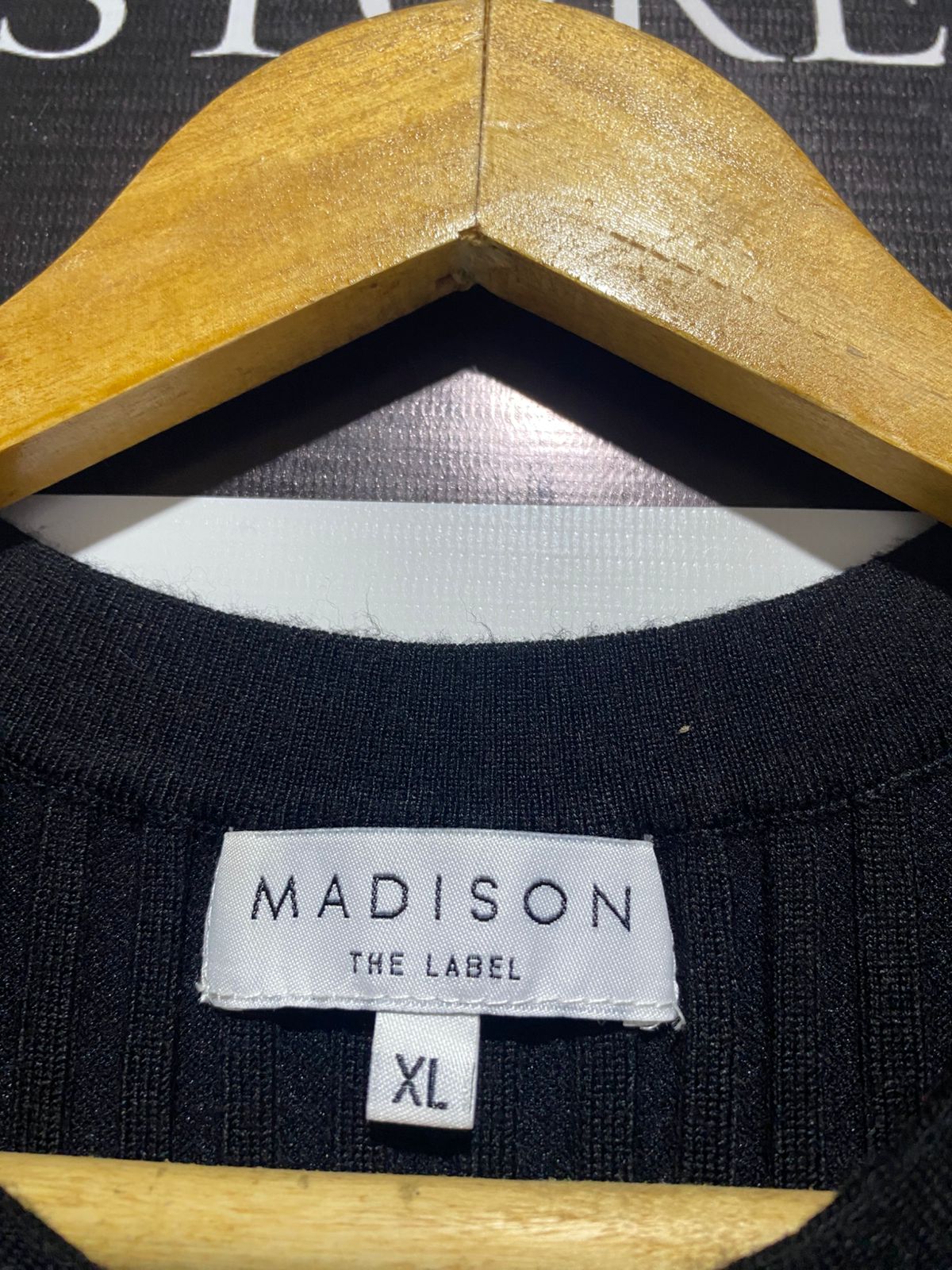 MADISON |XL| BUST 11| Black Sleeveless Mock Neck Ribbed Knit Top