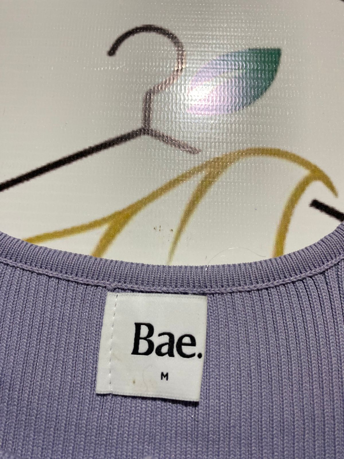 BAE |M| BUST 13| Lavender Ribbed Knit Midi Tank Dress