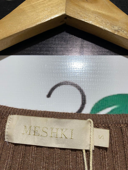 MESHKI |S| BUST 13| Brown Scoop Neck Maxi Dress