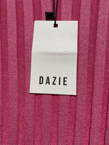 DAZIE |S| BUST 13| Pink Ribbed Midi Dress