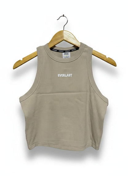 EVERLAST |M| BUST 15| Women's Ribbed Crop Tank Top