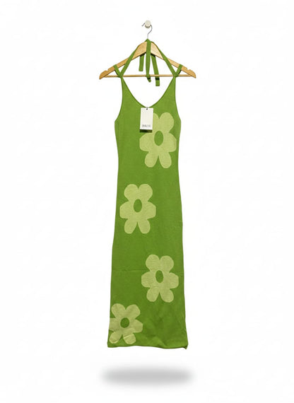 DAZIE |M| BUST 13| GARDEN PARTY" HALTER MIDI DRESS