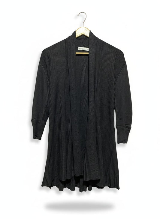 ELEGANT |XL| BUST 15| OPEN-FRONT, DRAPED WATERFALL DESIGN, LONG SLEEVES