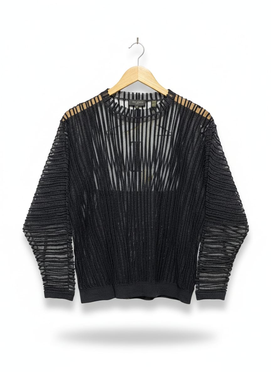 TED BAKER [B 3] |L| BUST 22| Nellay Sheer Striped Knit Top