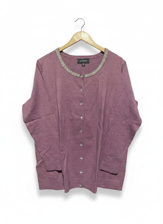 AUTOGRAPH |M| BUST 23| Embellished Knit Cardigan