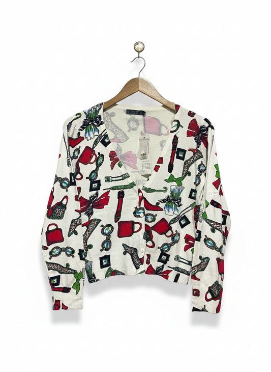 BEST |L| BUST 18| Bradford Embroidered Grandpa Cardigan