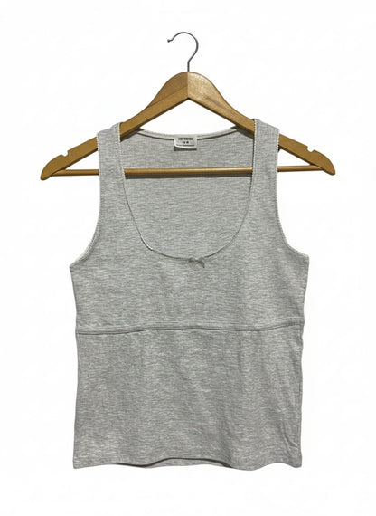 COTTON ON |M| BUST 14| Grey Ribbed Tank Top