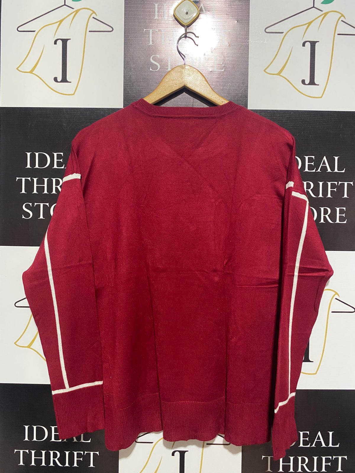 DKNY |M| BUST 20| Crewneck Long-Sleeve Knit Sweater