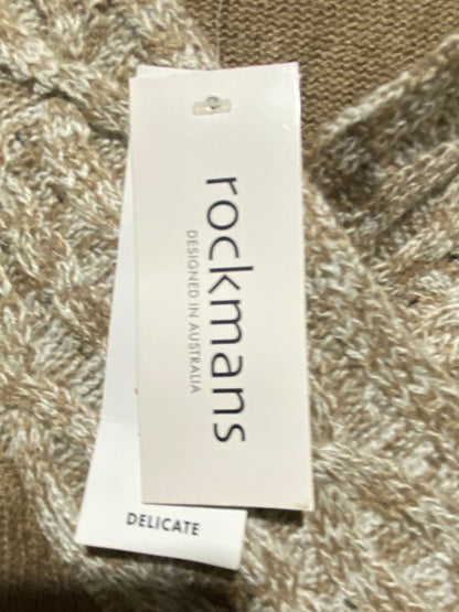 ROCKMANS |M| BUST 20| Brown V-Neck Sweater