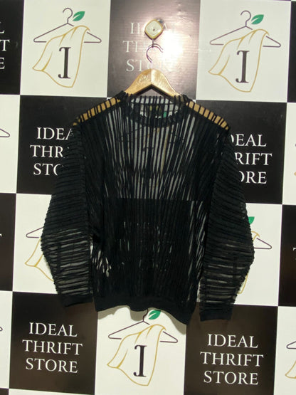 TED BAKER [B 3] |L| BUST 22| Nellay Sheer Striped Knit Top