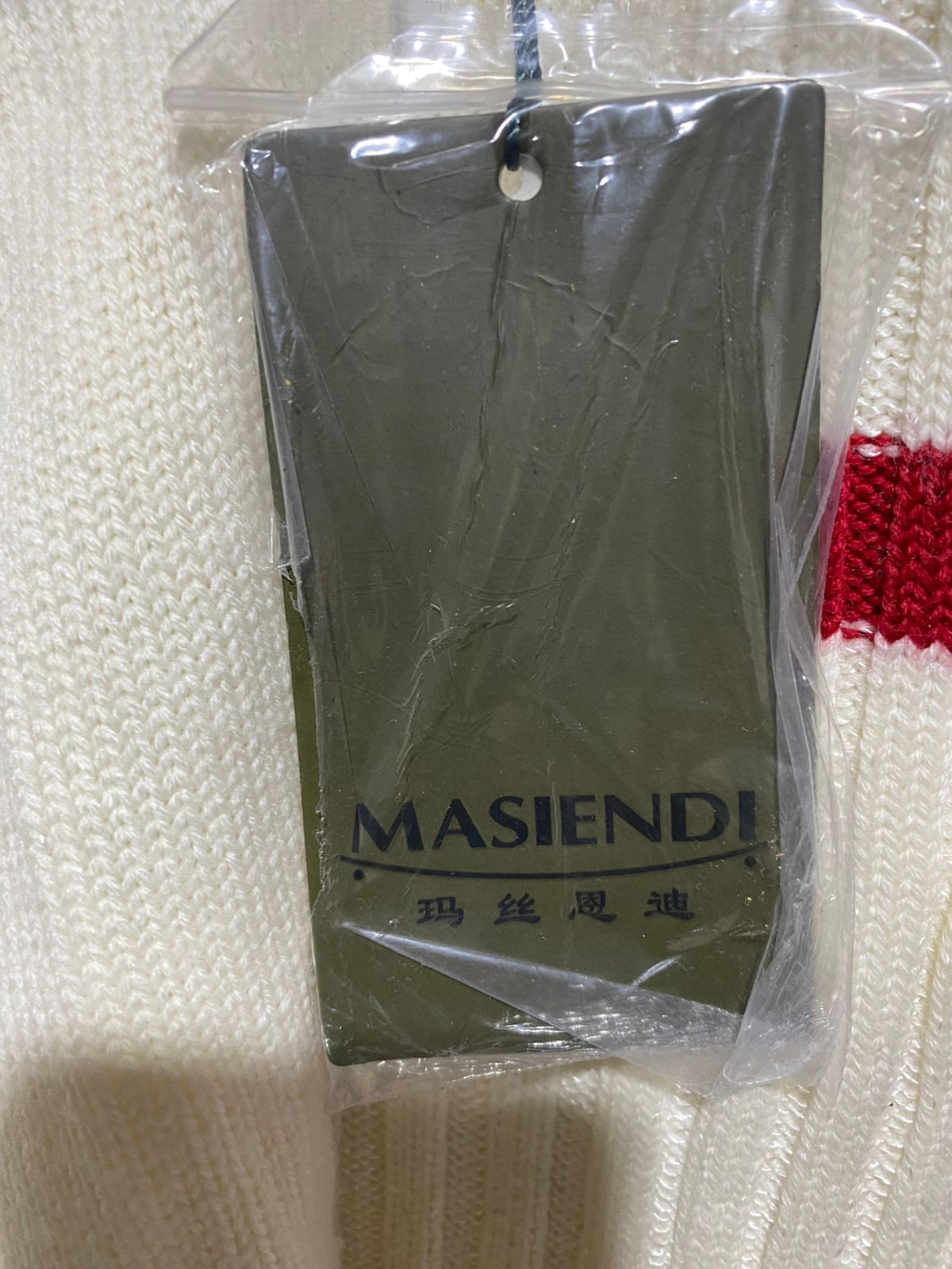 MASIENDI |L| BUST 18| BEIGE HIGH NECK KNIT TUNIC SWEATER