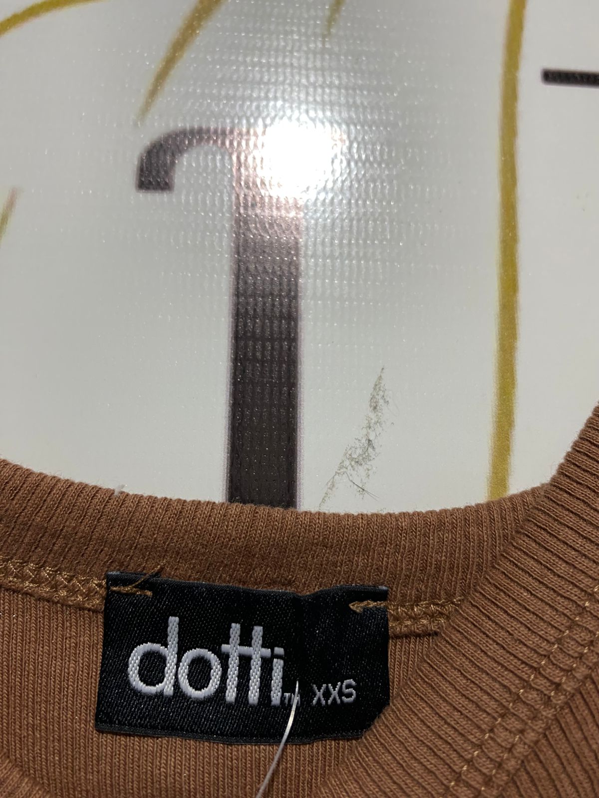 DOTTI |XS| BUST 12| RIBBED KNIT, SCOOP NECK, SLEEVELESS TANK, CROPPED LENGTH