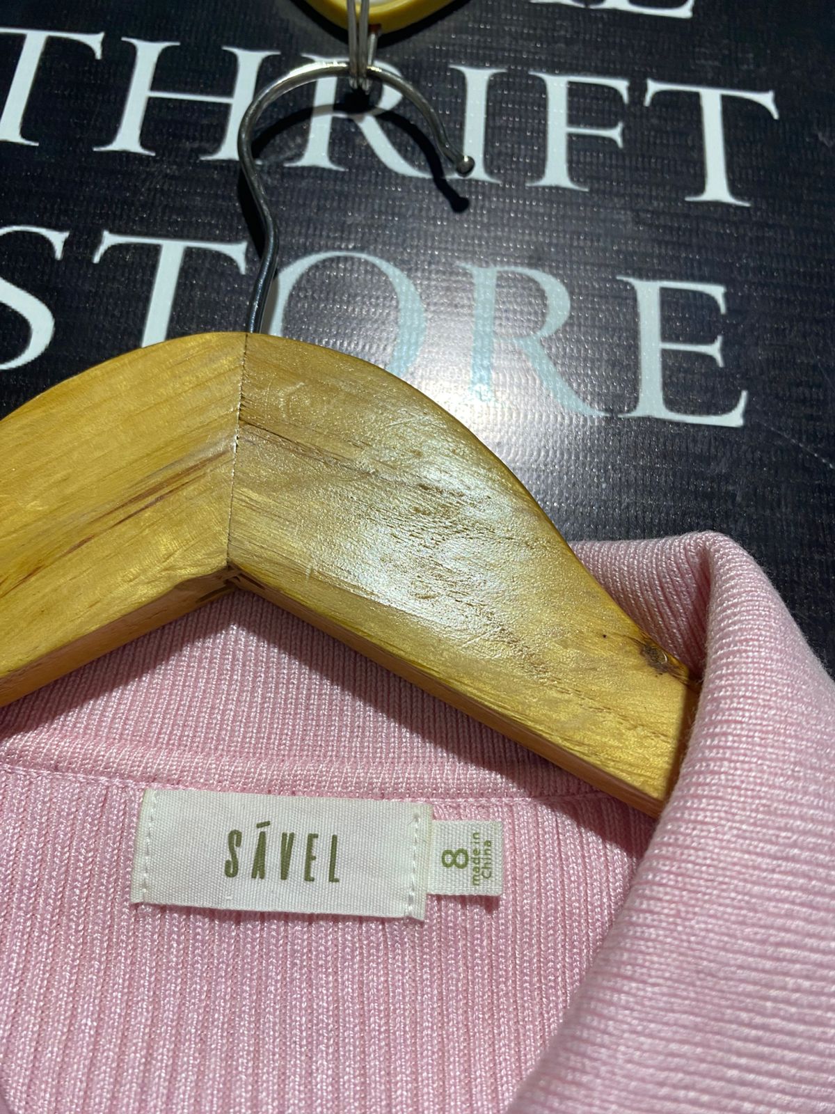 SAVEL |S| BUST 12| TWO-TONE PINK COLOR-BLOCK CARDIGAN