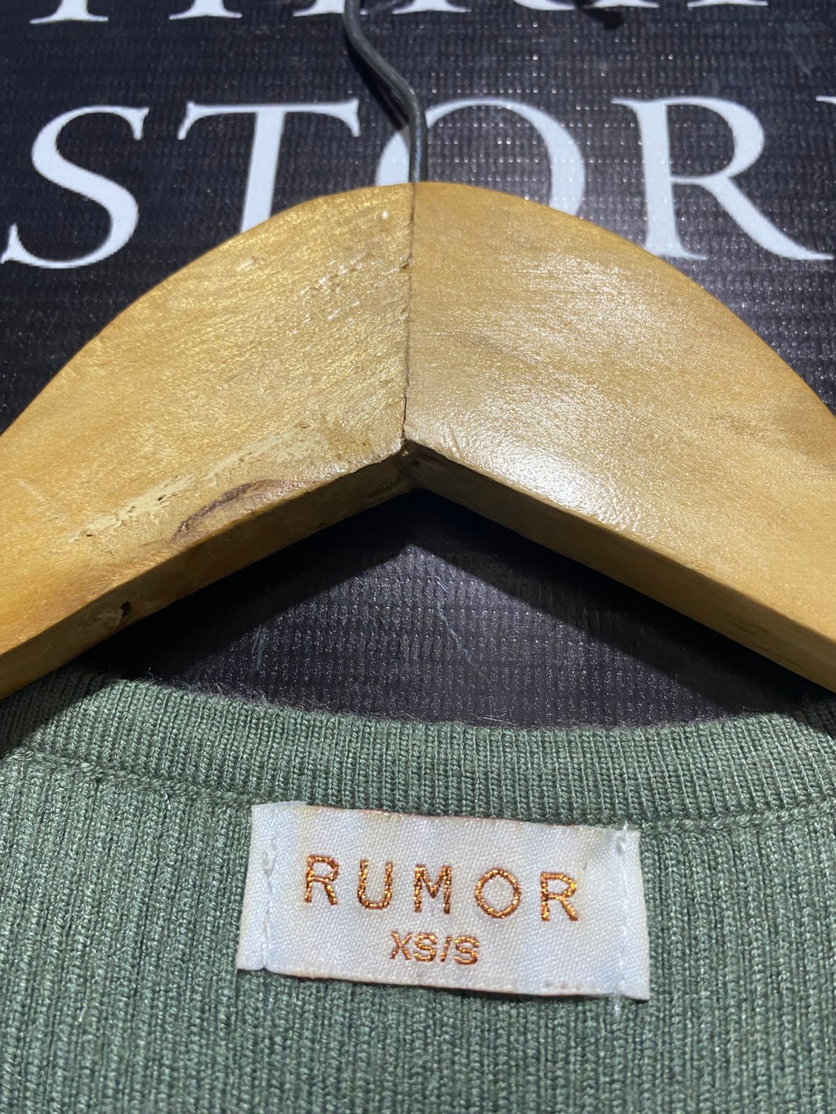 RUMOR |XS| BUST 9| SAGE GREEN CUT-OUT MINI DRESS