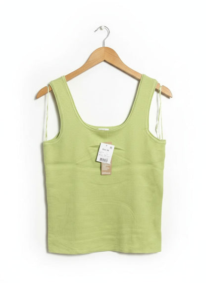 ANKO |L| BUST 16| LIME GREEN SCOOP-NECK TANK
