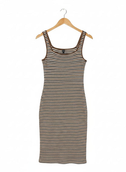 SHEIN |M| BUST 15| FOREVER NEW MULTI-STRIPE KNIT BODYCON MINI DRESS