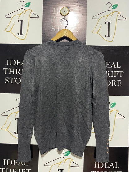 ZARA |M| BUST 17| ELEVATE YOUR EVERYDAY ESSENTIALS WITH THIS SOPHISTICATED CHARCOAL GREY SWEATER