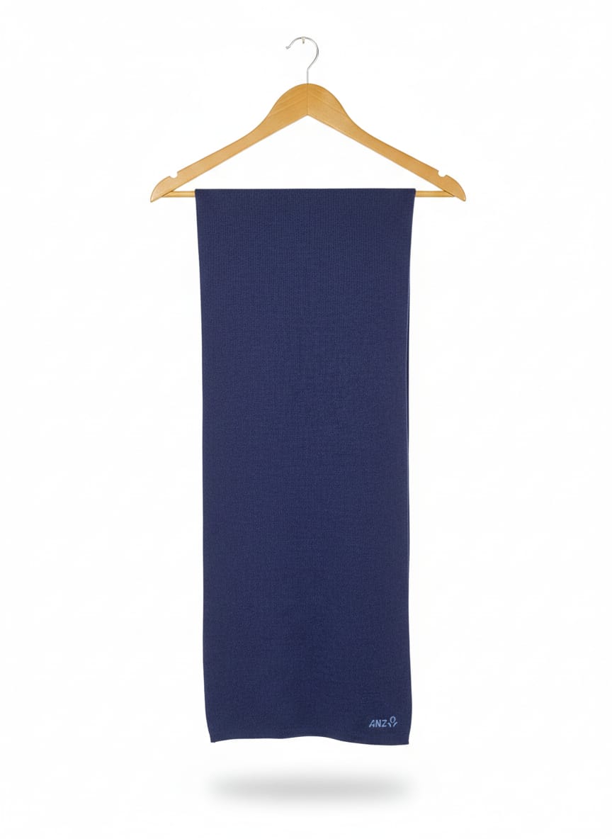 ANZ | Large  Solid-Color Stole or Shawl With Light Fringing at The Edges