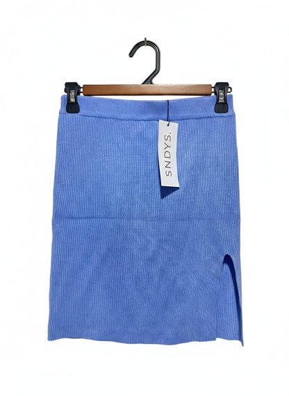 SNDYS |M| WAIST 26| C6| RIBBED MINI SKIRT WITH SIDE SLIT