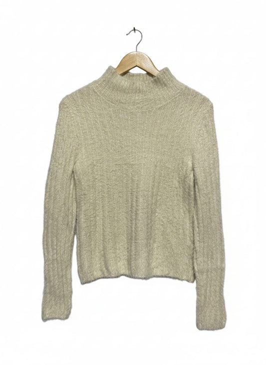 & ME |XS| BUST 16| EXPERIENCE UNMATCHED COMFORT IN THIS PLUSH CREAM SWEATER