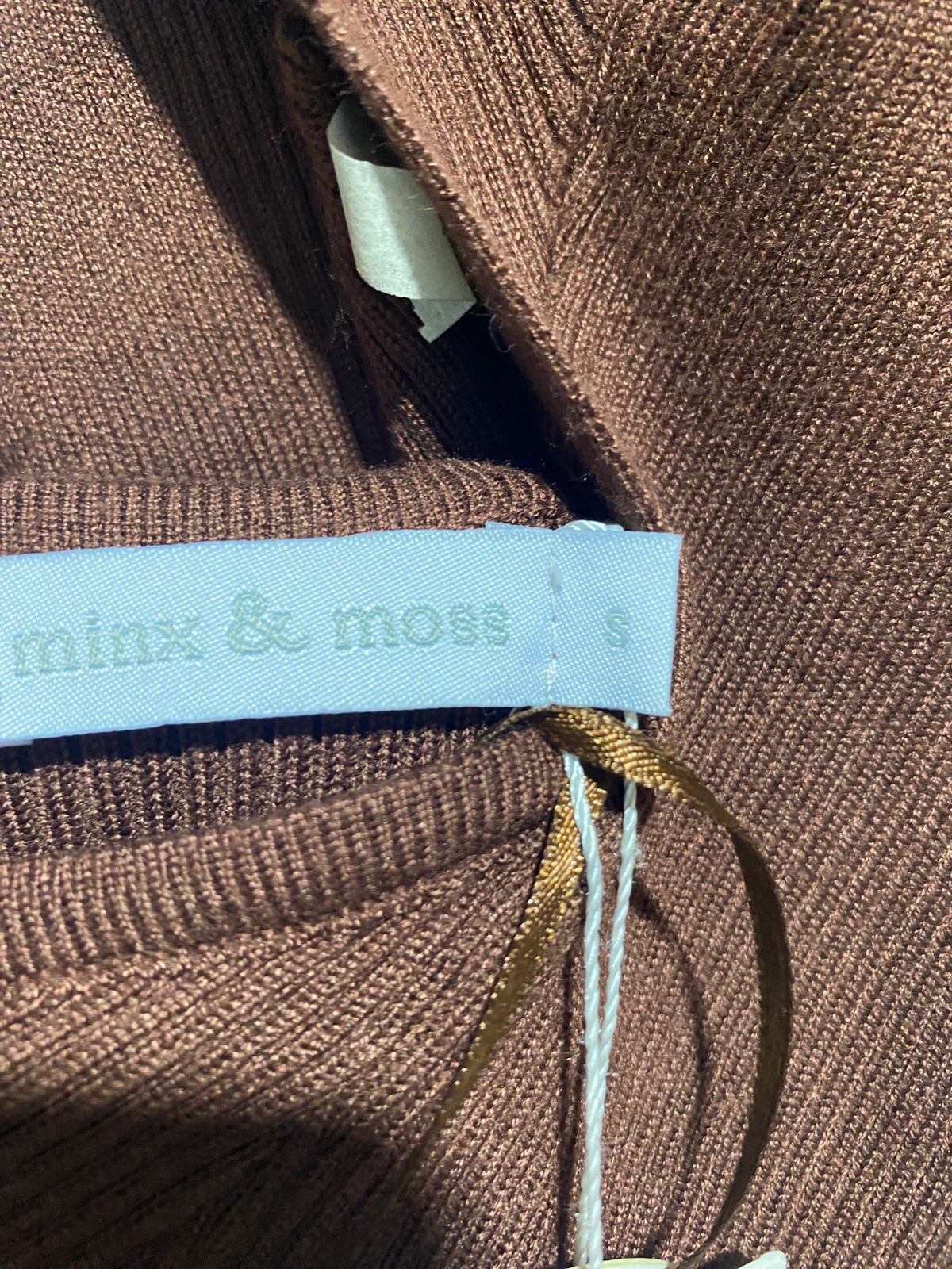 MINX & MOSS |S| BUST 12| MODERN SCULPTED CROP PULLOVER DRESS