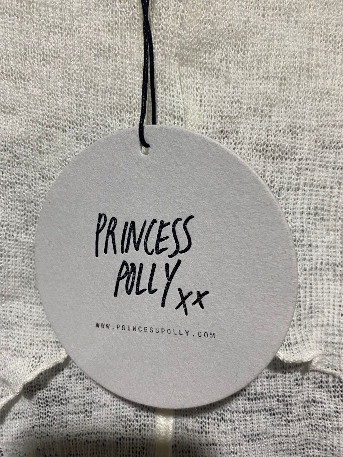 PRINCESS POLLY |M| BUST 17| SHEER V-NECK CROP TOP