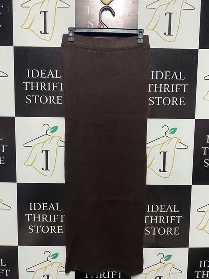 INDIGO DESIGNS |XL| WAIST 28| C6| GOLD-BUTTON KNIT SKIRT SWEATER