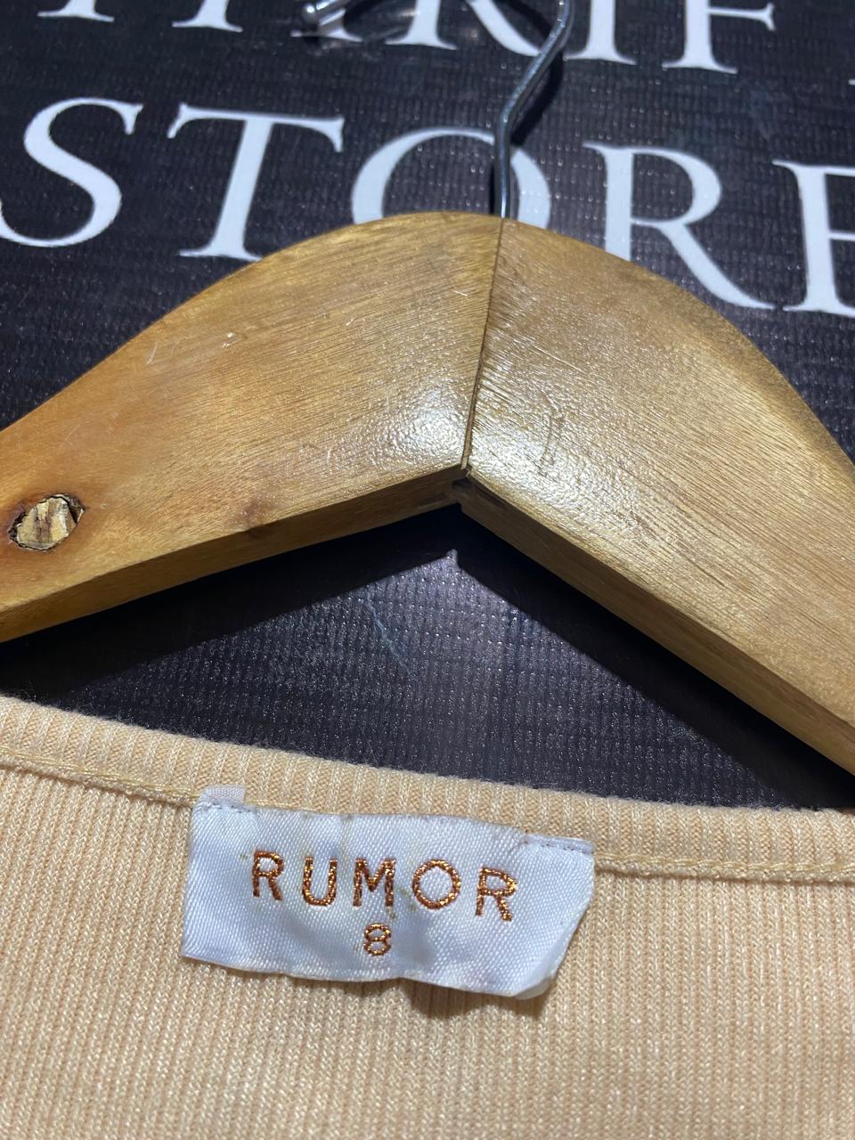 RUMOR |S| BUST 13| TAN RHINESTONE FRINGE CROP TANK