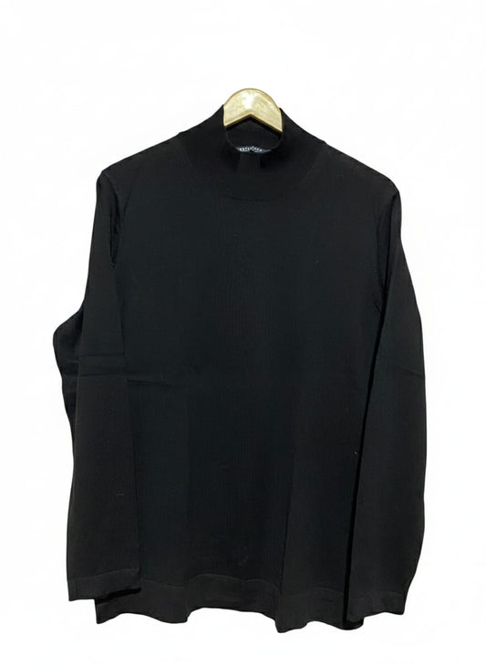 SPORTS CRAFT |XL| BUST 21| BLACK MOCK NECK KNIT TOP