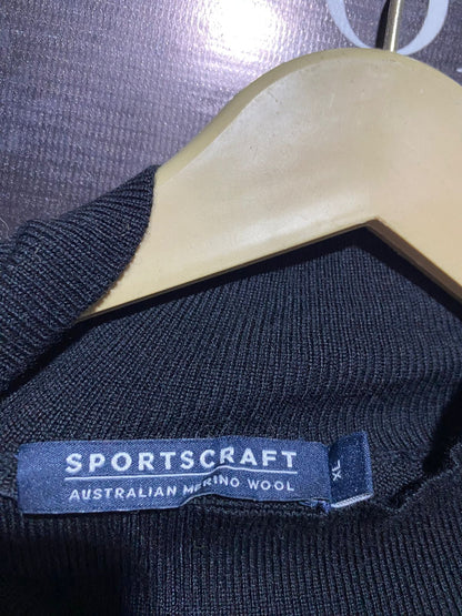 SPORTS CRAFT |XL| BUST 21| BLACK MOCK NECK KNIT TOP