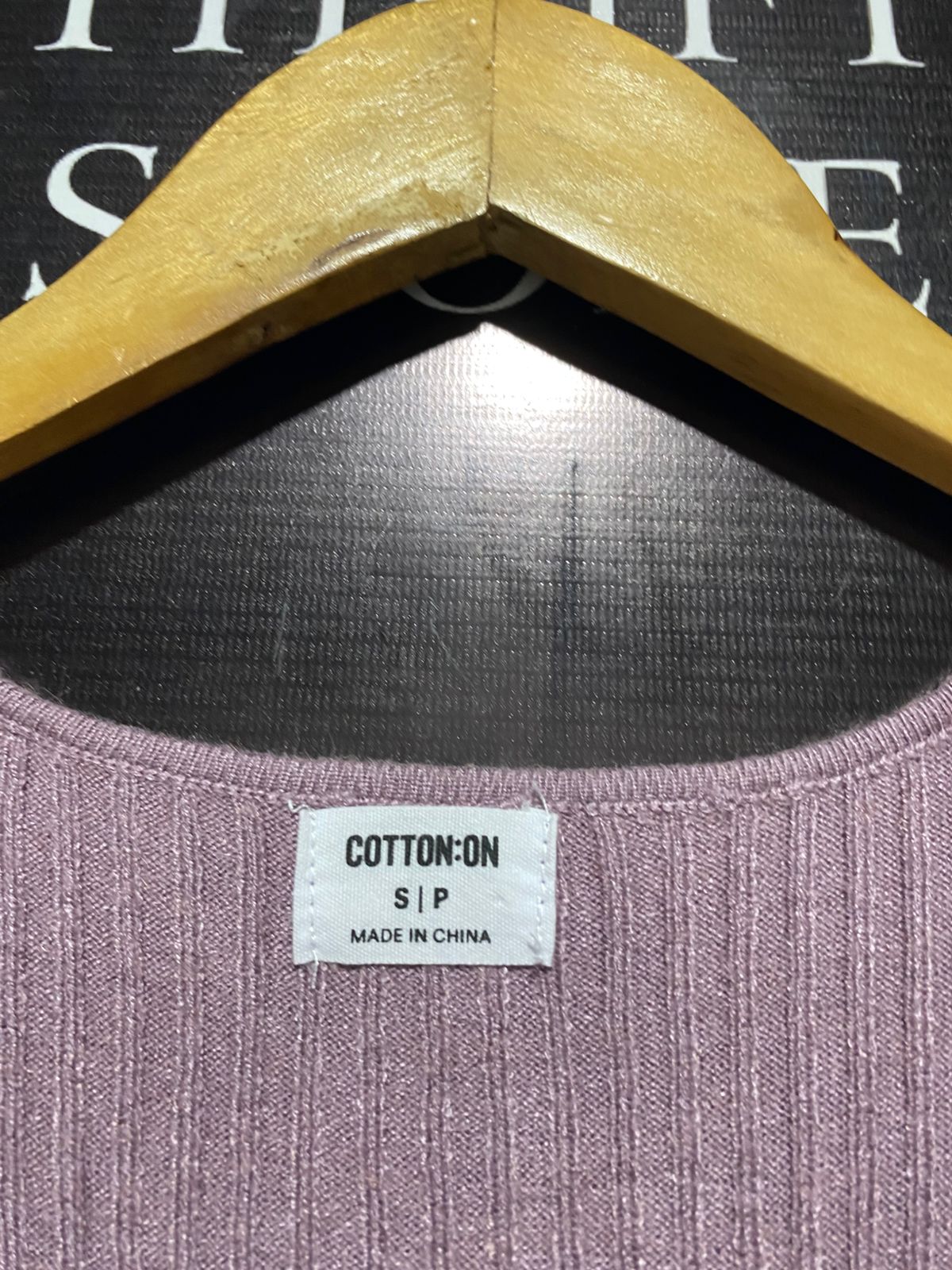 COTTON ON |S| BUST 12| MAUVE RIBBED BUTTON-FRONT MAXI DRESS