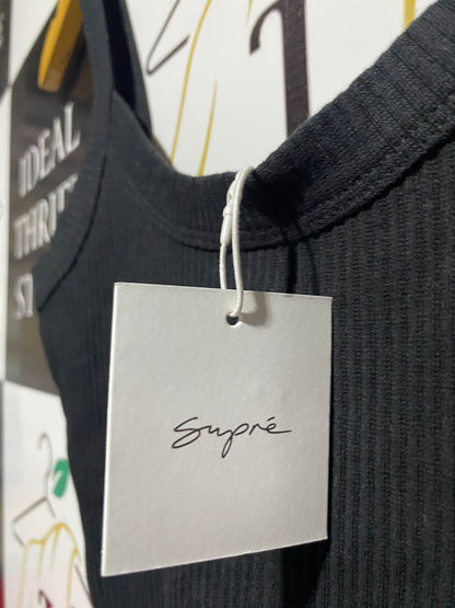 SUPRE |XS| BUST 13| C5| LUNA DEEP V-NECK RIBBED MINI DRESS