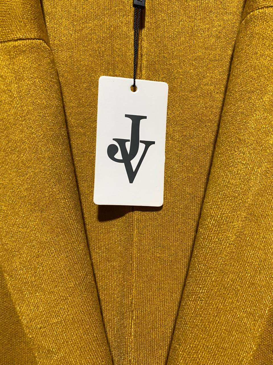 JV |S/M| BUST 18| MUSTARD SLEEVELESS LONG-LINE VEST