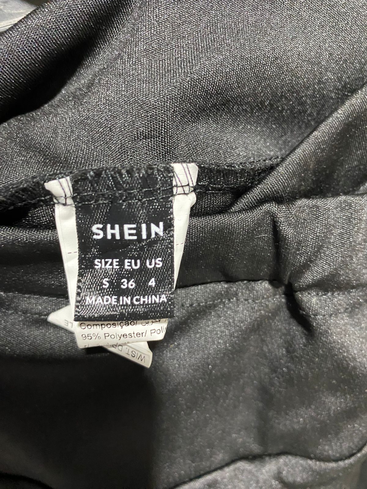 SHEIN |S| WAIST 28| WOMEN'S HIGH-WAISTED CROSSOVER FLARE YOGA PANTS - CLASSIC BLACK