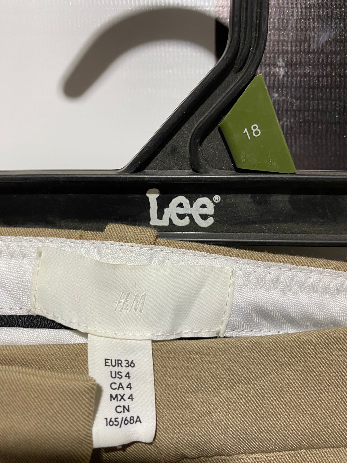 H&M |L| WAIST 30| WOMEN'S HIGH-WAISTED TAILORED STRAIGHT-LEG TROUSERS - TOASTED TAN