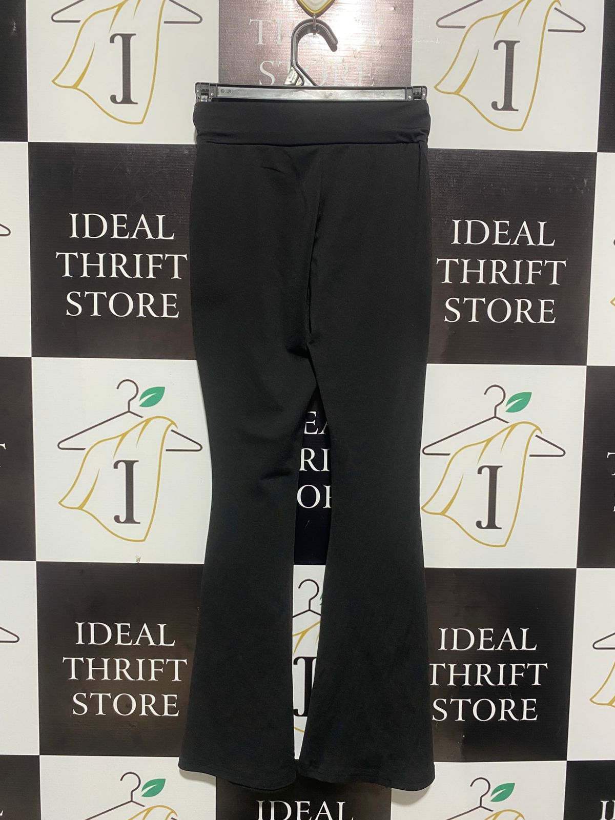 SHEIN |XS| WAIST 22| WOMEN'S HIGH-WAISTED FLARE YOGA PANTS - NOIR BLACK