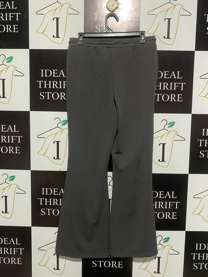 SHEIN |XL| WAIST 32| C1| WOMEN'S HIGH-WAISTED FLARE YOGA PANTS - CHARCOAL ANTHRACITE