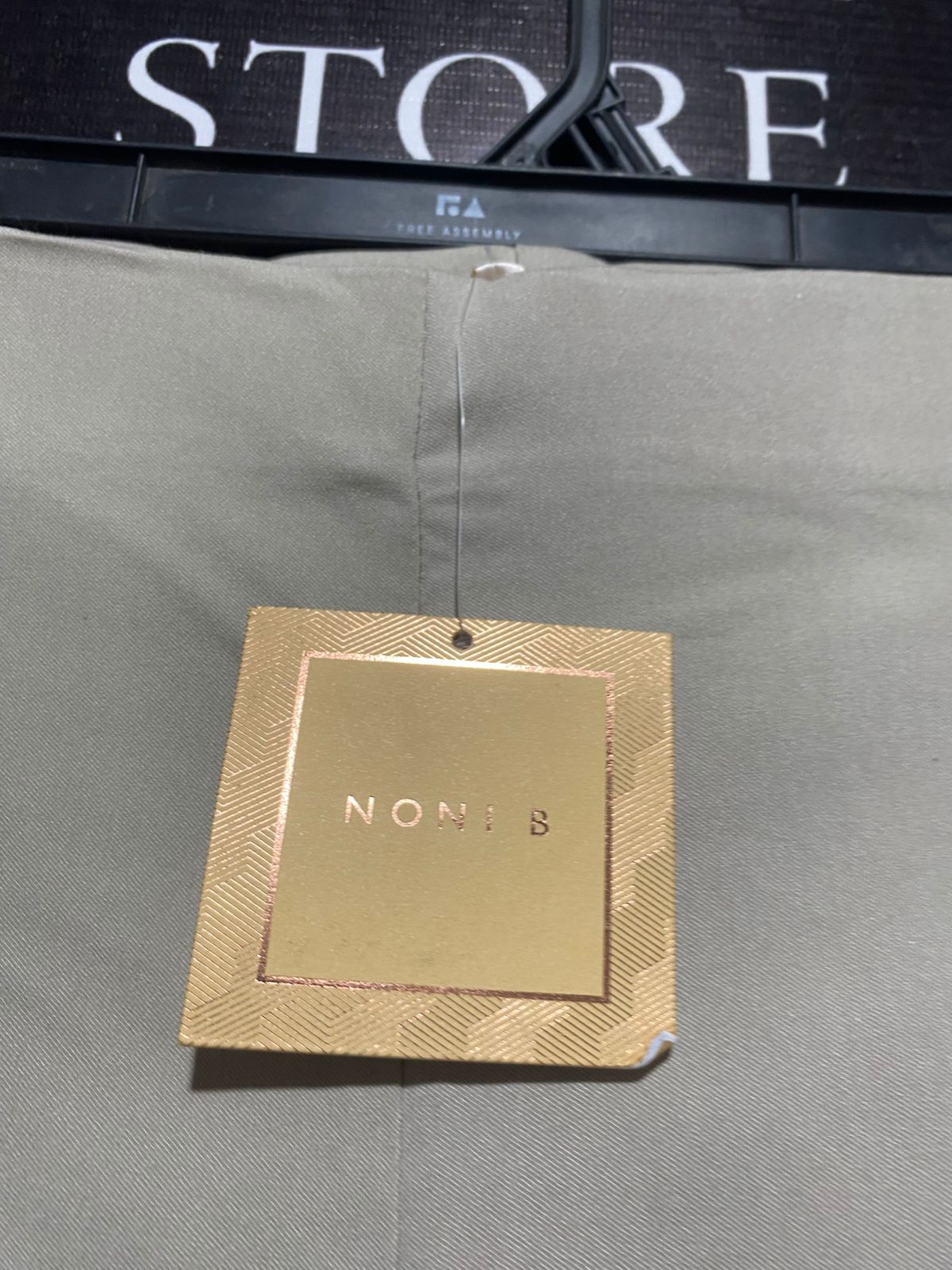 NONI B |XL| WAIST 32| WOMEN'S HIGH-WAISTED STRETCH TROUSERS - SAND BEIGE