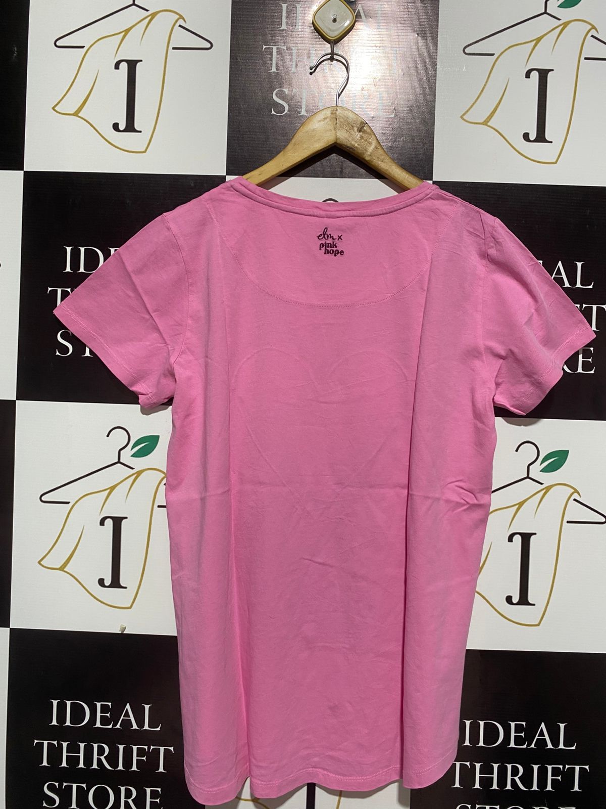 ELM PINK HOPE |M/L| BUST 20| C1| Love Moschino fitted short-sleeved t-shirt
